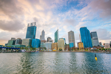 Downtown Perth skyline in Australia