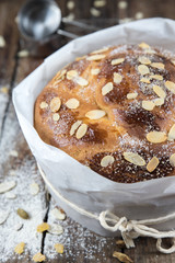 Easter Babka bread traditional