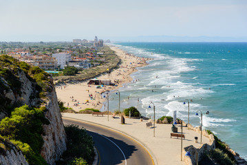 Beautiful view of city Cullera.