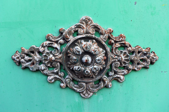 old metallic decoration 