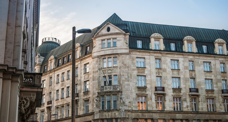 Classical arhitectural details of Budapest. Hungary