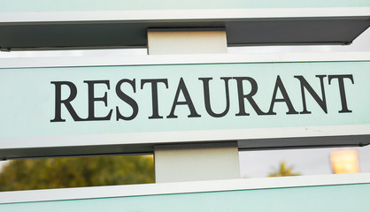 Restaurant sign board