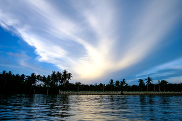 sunrise with river view