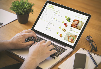 computer desktop online supermarket