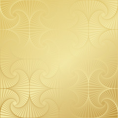 Gold gradient greeting seamless pattern. Vector arabic ornate geometric shining background in islamic style