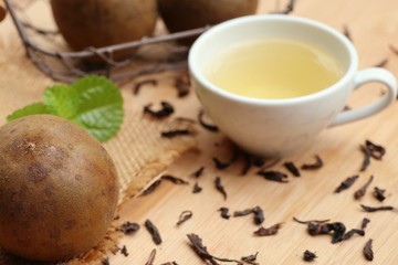 lo han guo with drink