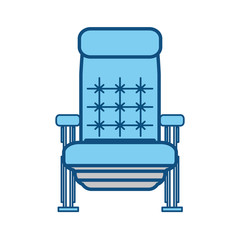 Cinema chair isolated