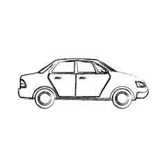 city car sedan automobile transport motor side view