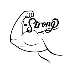Strong arm icon.
