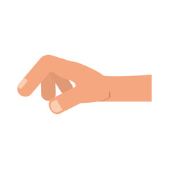 Human hand holding something