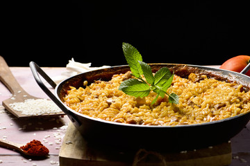 spanish chicken paella