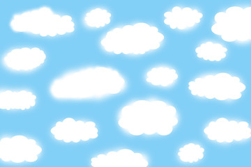 Clouds and sky illustration for background