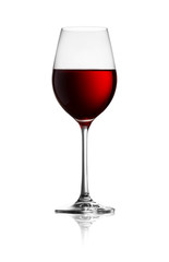 Glass of red wine