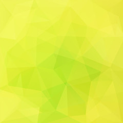 Background of yellow, green geometric shapes. Mosaic pattern. Vector EPS 10. Vector illustration