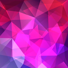 Obraz premium Background of pink, purple geometric shapes. Mosaic pattern. Vector EPS 10. Vector illustration