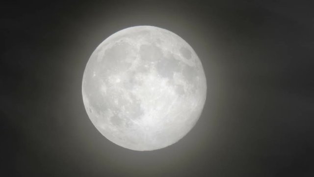Closeup shot of a Super Moon (Not CG, real footage)