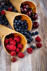 Selection of summer berries