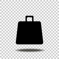 Vector image of shopping bags. Vector icon illustration