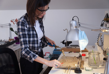 Goldsmith at work