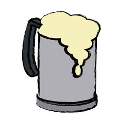 glass mug of beer foamy cold alcohol