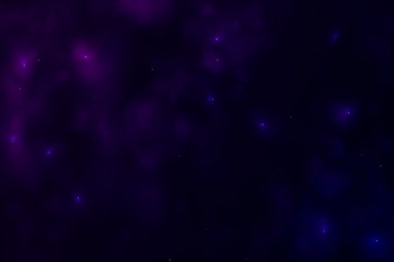 Universe galaxy space vector. Night sky with stars and nebula. Star dust light effect isolated.