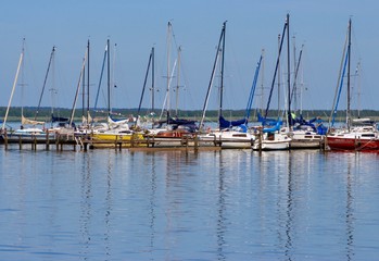 Boote auf dem Steinhuder Meer
