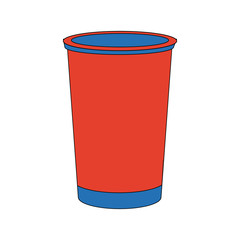 portable cup disposable beverage fresh icon