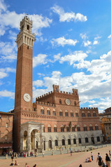 Panorama of the city of Siena, medieval jewel in Tuscany