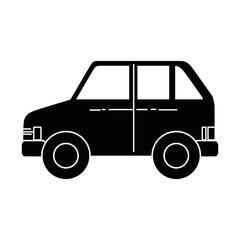 car vehicle icon over white background vector illustration