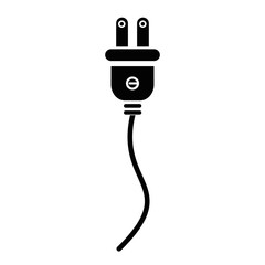 electric plug icon over white background vector illustration