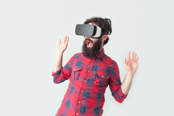 Man enjoying the VR experience