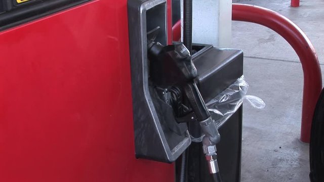 Gas Nozel On A Fuel Pump 
