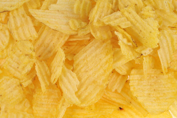 Chips en gros plan 