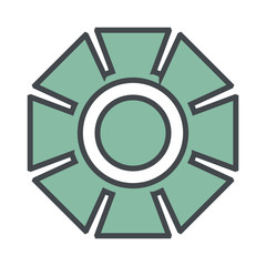 Gear machinery symbol