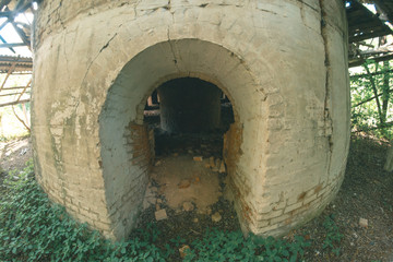 Brick tunnels of an old brick factory.
