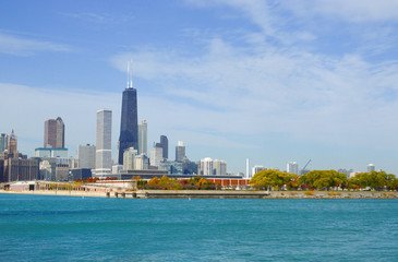 Fototapeta na wymiar View of the city of Chicago