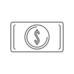 Money billet isolated