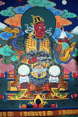 Bhutan, Paro, Painting