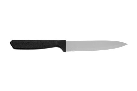 Kitchen knife isolated on white background.