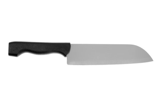 Kitchen knife isolated on white background.