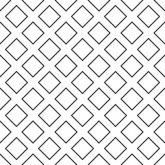 Seamless abstract monochrome diagonal square pattern background design - halftone geometrical vector illustration