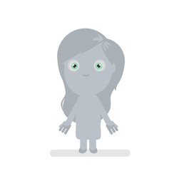 Cute human silhouette vector illustration