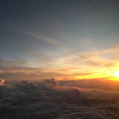 Aerial Clouds at Sunset II