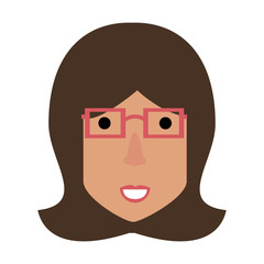 Fototapeta premium Woman face cartoon