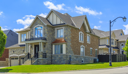 Custom built luxury house in the suburbs of Toronto, Canada.