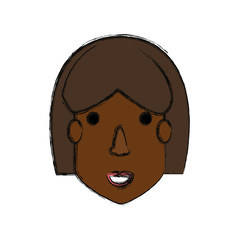 Woman face cartoon