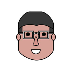 Man face cartoon