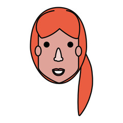 Woman face cartoon