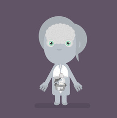 Human body anatomy vector illustration