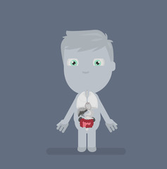 Human body anatomy vector illustration